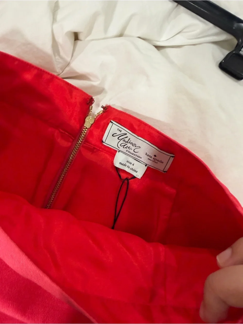 NWT Kate Spade Madison Ave Collection Red Pencil Skirt Size 4